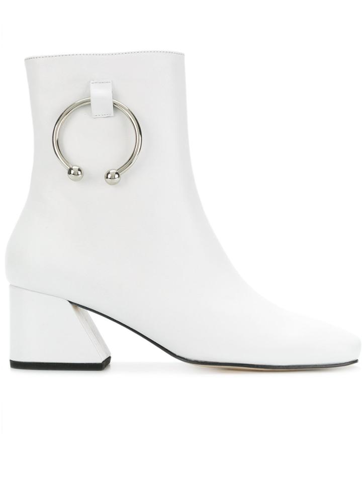 Dorateymur Ring Detail Boots - White