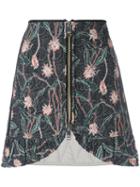 Isabel Marant - Quilted Mini Skirt - Women - Silk/cotton - 40, Black, Silk/cotton