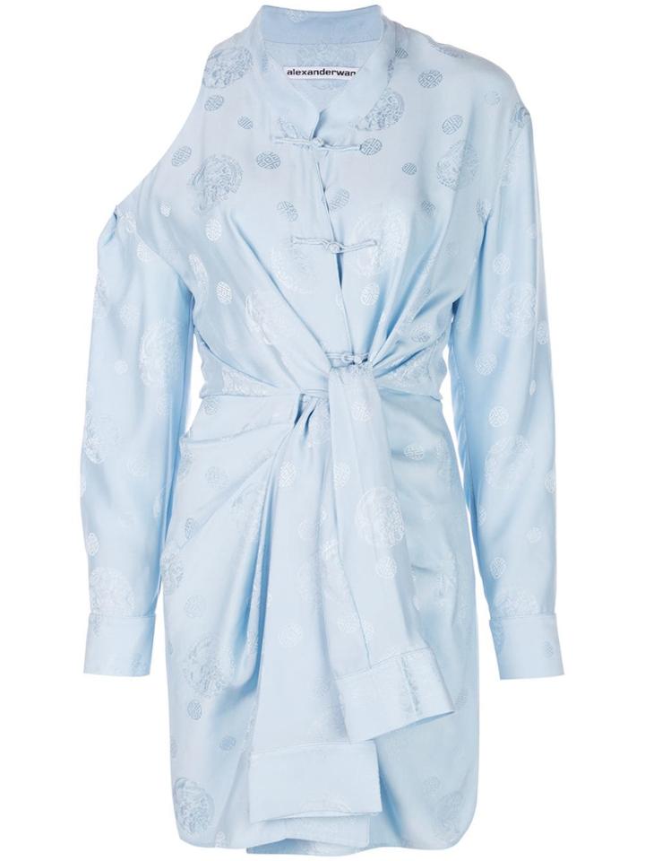 Alexander Wang Tie-waist Dress - Blue