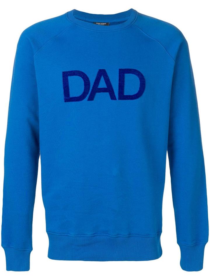 Ron Dorff Dad Embroidered Sweatshirt - Blue