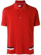 Moncler Gamme Bleu - Tri-stripe Polo Shirt - Men - Cotton - S, Red, Cotton