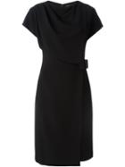 Alexander Wang - Buckle Fastening Dress - Women - Polyester/spandex/elastane/acetate/viscose - 6, Black, Polyester/spandex/elastane/acetate/viscose