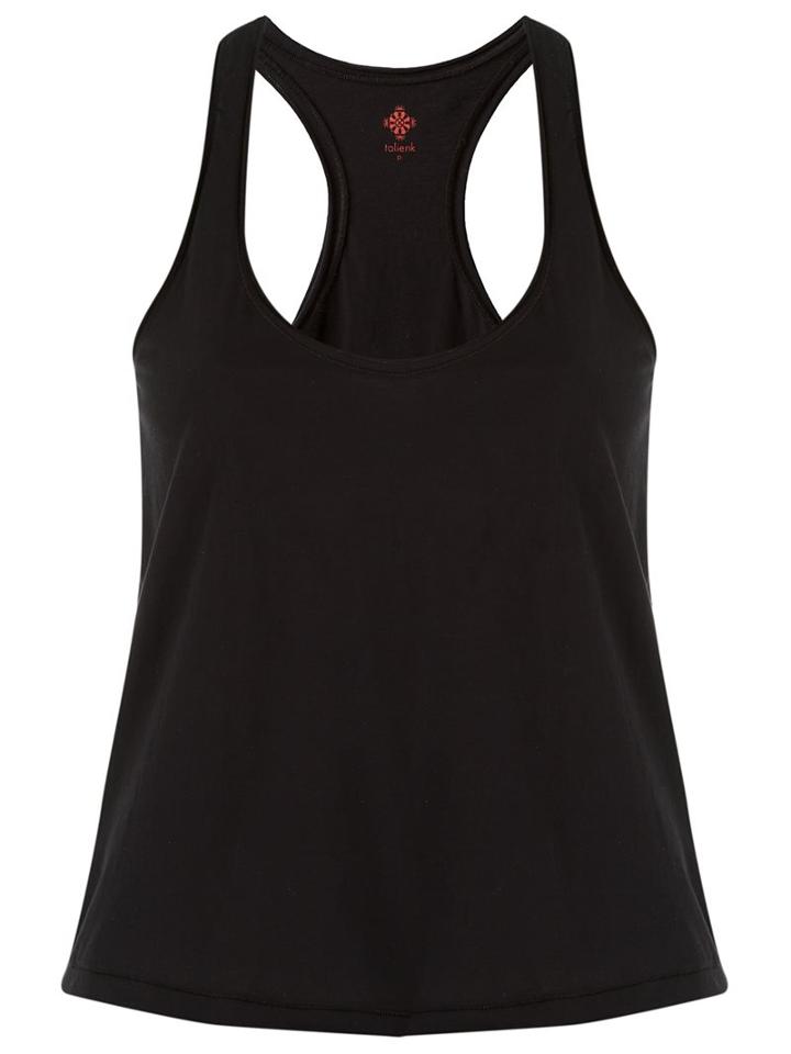 Talie Nk Round Neck Tank Top, Women's, Size: P, Black, Cotton