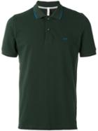 Sun 68 - Contrast Collar Polo Shirt - Men - Cotton/spandex/elastane - S, Green, Cotton/spandex/elastane