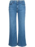 Frame Denim Le Capri Cropped Jeans, Women's, Size: 27, Blue, Cotton/polyester/spandex/elastane