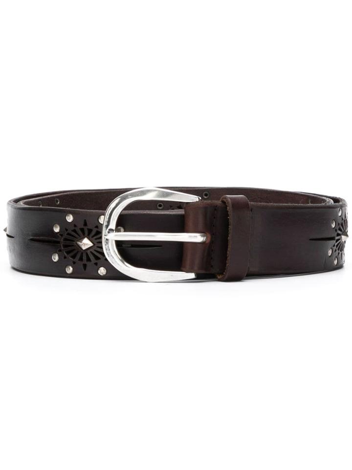 Orciani Studded Style Belt - Brown