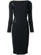 Le Petite Robe Di Chiara Boni Longsleeve Fitted Dress - Black