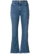 Etro Embroidered High-rise Jeans - Blue