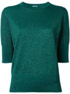 H Beauty & Youth Shinny Texture Jumper, Women's, Green, Cotton/polyester