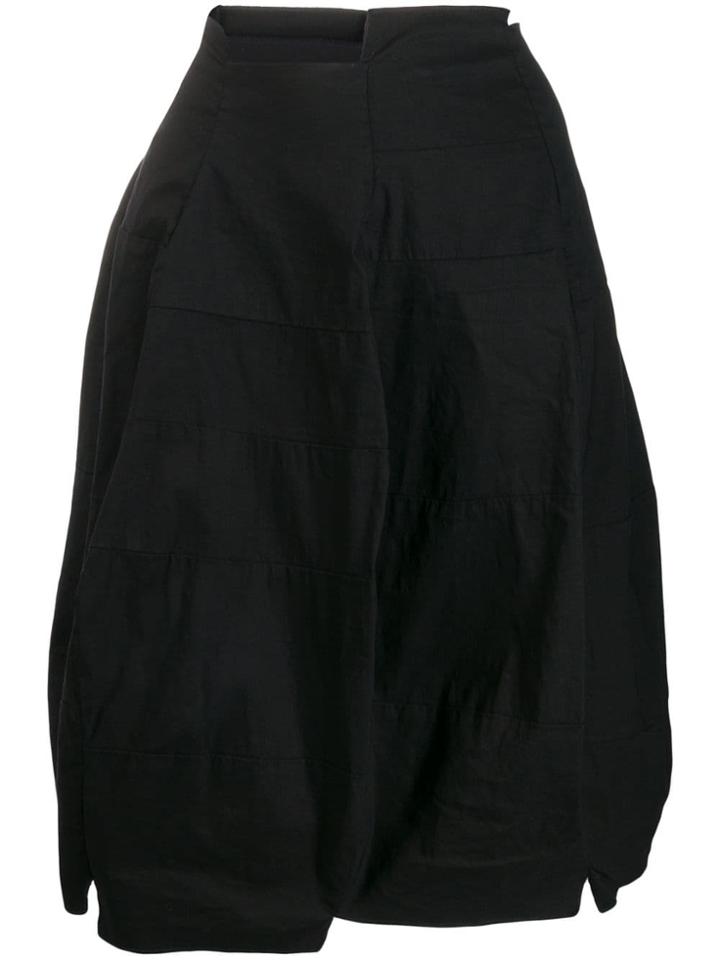 Rundholz Asymmetric Wide Skirt - Black