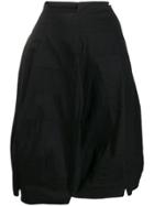 Rundholz Asymmetric Wide Skirt - Black