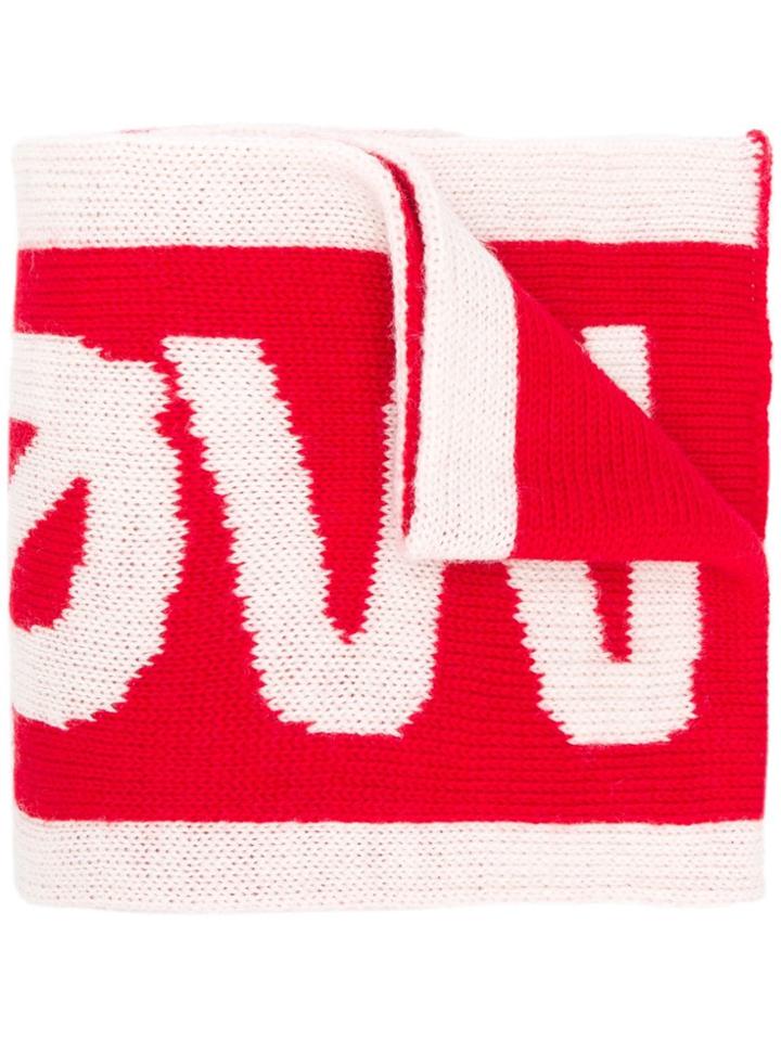 Red Valentino Knitted Scarf