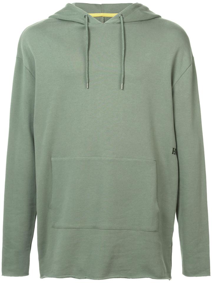 Won Hundred Detroit Raw Hem Hoodie - Green