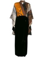 Sara Roka Scarf-panelled Surplice Dress - Black