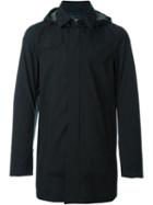 Herno Classic Hooded Coat, Men's, Size: 54, Black, Polyester/polyethylene Furanoate