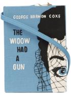 Olympia Le-tan Stitched Book Clutch - Blue