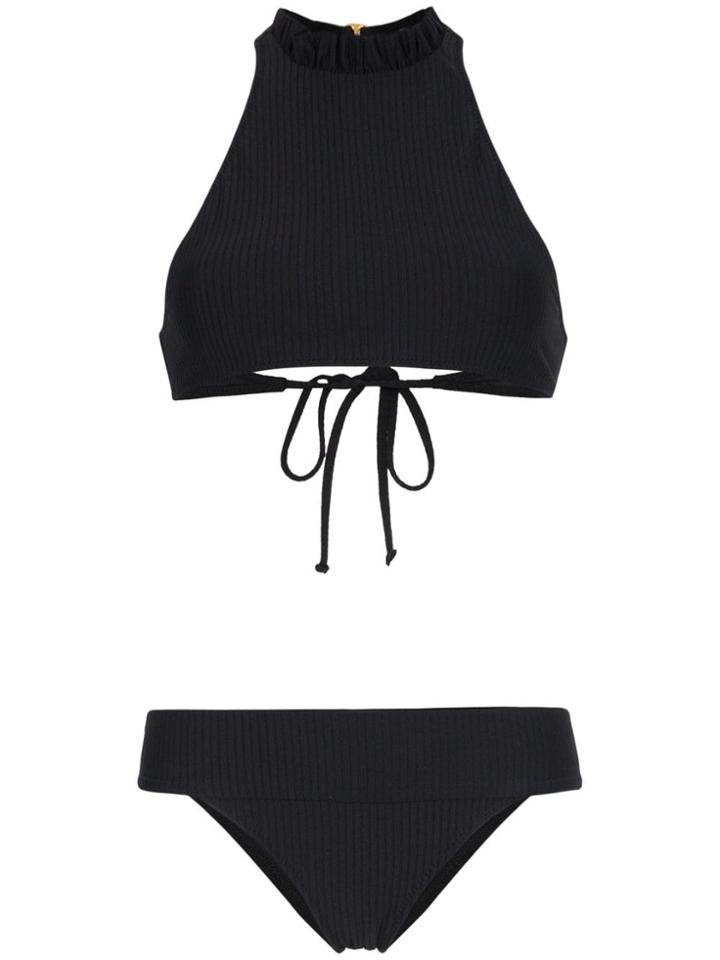 Made By Dawn Elizabeth Faith Ribbed Bikini - Black