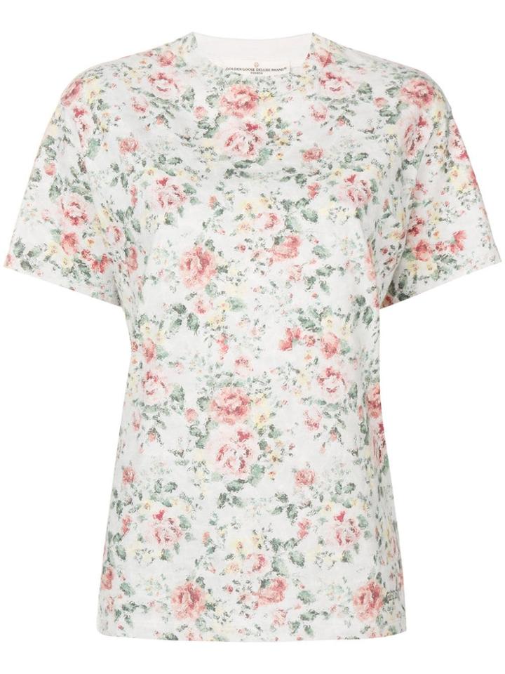 Golden Goose Deluxe Brand Floral Print T-shirt - Blue