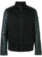 Michael Kors Biker Jacket With Padded Sleeves - Black