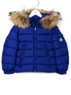Moncler Kids 'byron' Padded Coat, Toddler Girl's, Size: 2 Yrs, Blue