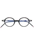 Thom Browne - Round Frame Glasses - Unisex - Acetate - One Size, Black, Acetate