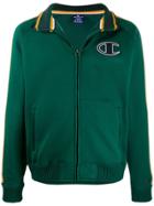 Champion Striped Detail Zip-up Jacket - Green
