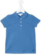 Burberry Kids Peter Pan Collar Polo Shirt, Girl's, Size: 7 Yrs, Blue