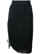 Natori Drawstring Pencil Skirt - Black