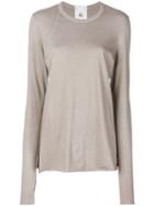 Lost & Found Rooms - Thumb Longsleeves T-shirt - Women - Cotton - Xs, Brown, Cotton
