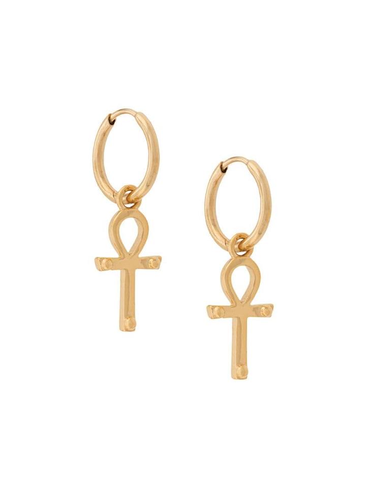 Rachel Jackson Key Of Life Hoop Earrings - Gold