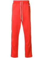 Ami Alexandre Mattiussi Track Pants With Contrasted Bands - Red