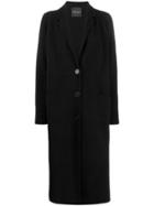 Roberto Collina Long Single-breasted Coat - Black