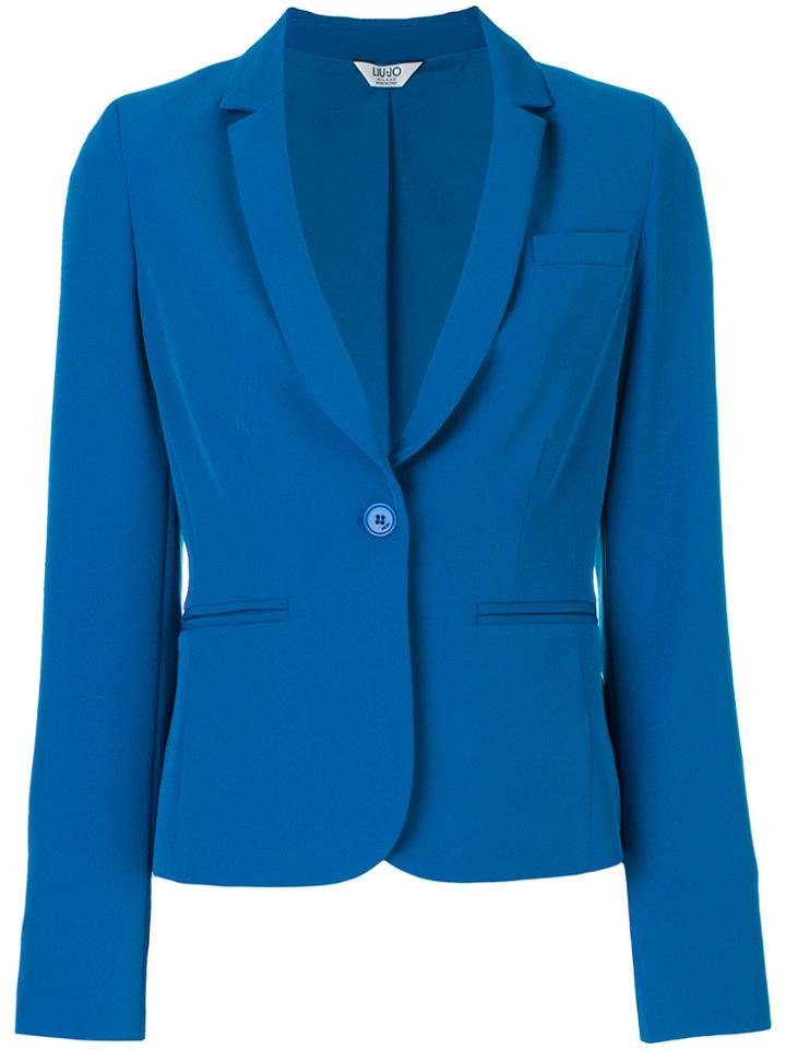Liu Jo Tailored Fitted Blazer - Blue