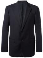 Armani Collezioni Single-breasted Suit Jacket, Men's, Size: 48, Black, Wool/viscose/acetate/cupro