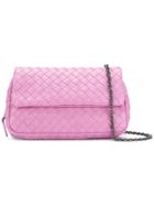 Bottega Veneta Intrecciato Napa Mini Messeneger Bag - Pink & Purple