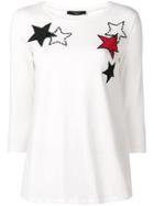Max Mara Derris Star Embellished Sweatshirt - White