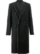 Juun.j Pinstripe Coat - Black