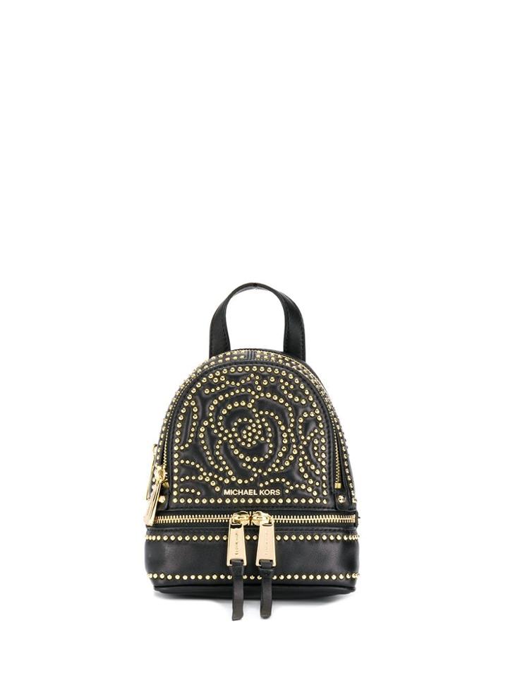 Michael Michael Kors Mini Rhea Backpack - Black