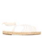 Chloé Jamie Strappy Sandals, Women's, Size: 38, White, Leather