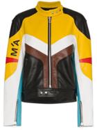 Marques'almeida Panelled Leather Biker Jacket - Black