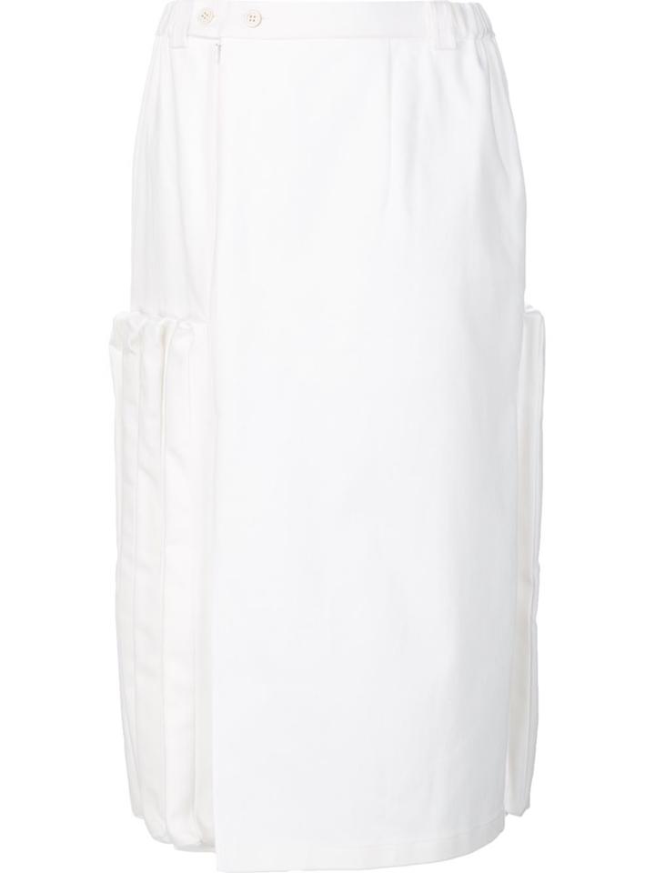 Julien David Straight Skirt - White