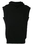 Julius - Sleeveless Hoodie - Men - Cotton - Iii, Black, Cotton