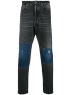 Golden Goose Deluxe Brand Straight-leg Panelled Jeans - Black