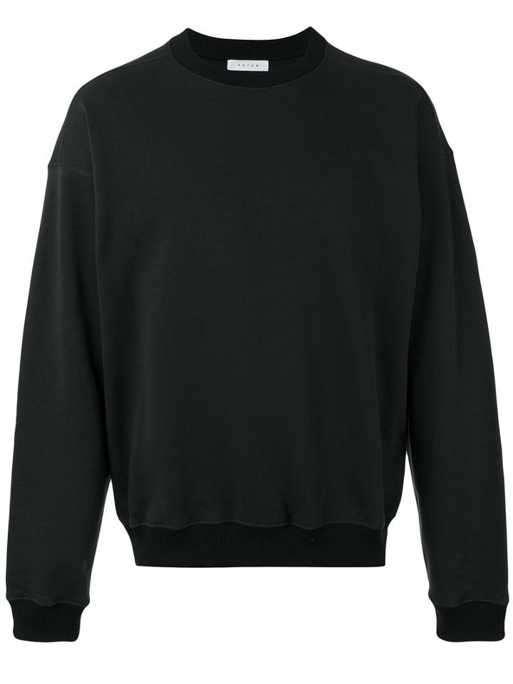 Futur - Crew Neck Sweatshirt - Men - Cotton - M, Black, Cotton