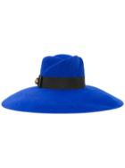 Gucci Wide Brim Hat, Women's, Size: Small, Blue, Cotton/viscose