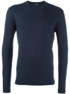 Zanone Classic Sweatshirt, Men's, Size: 56, Blue, Cotton