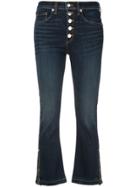 Veronica Beard Flared Cropped Trousers - Blue
