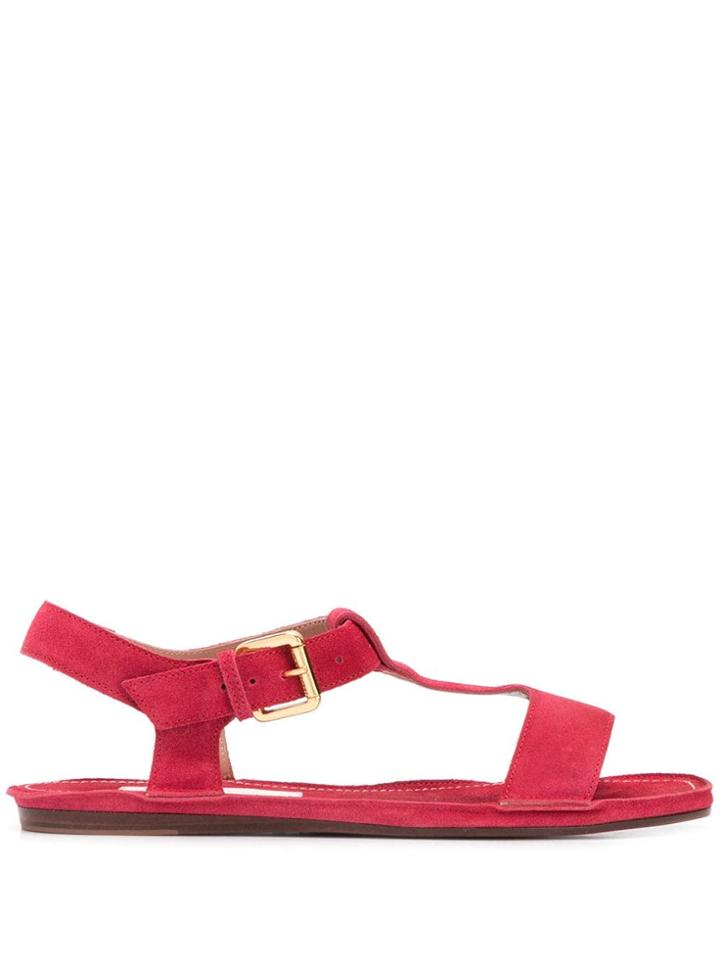 L'autre Chose T-bar Sandals - Red