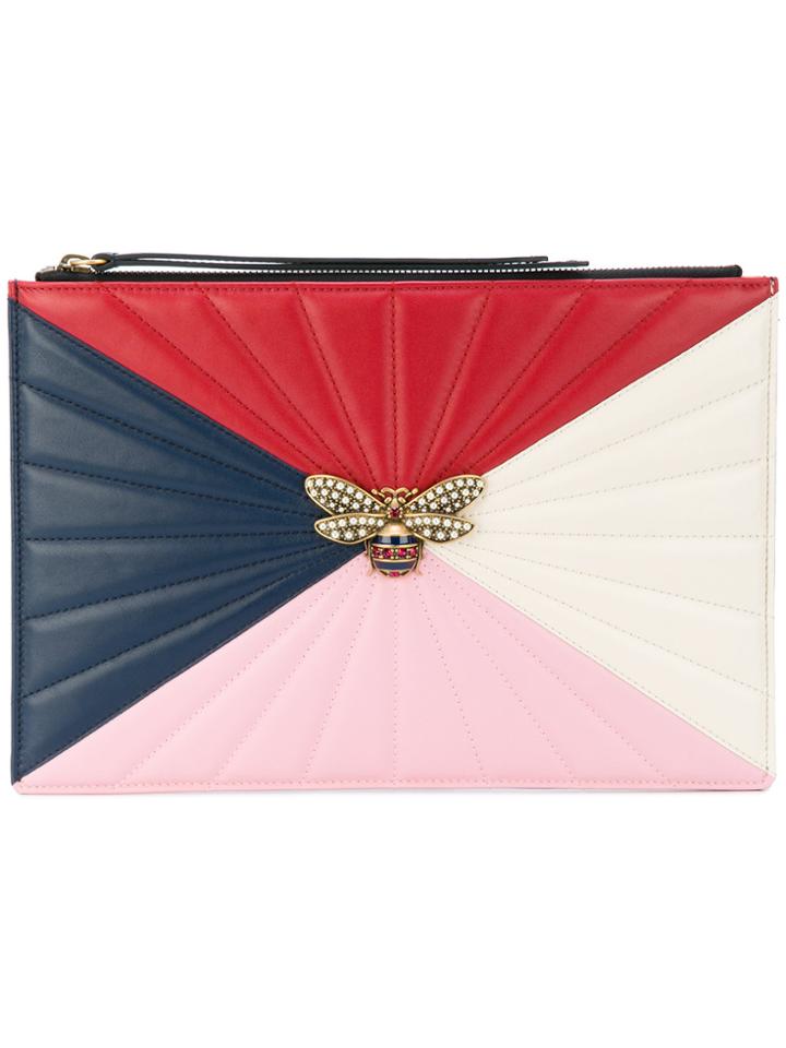 Gucci Bee Oversized Clutch - Multicolour