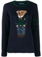 Polo Ralph Lauren Embroidered Bear Jumper - Blue